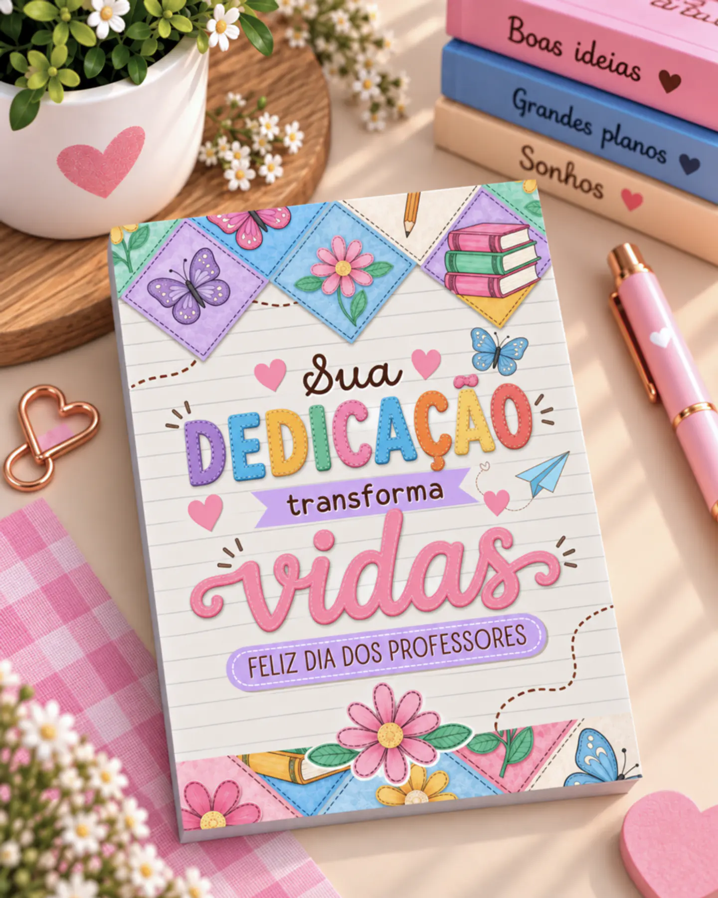 Bloquinhos Destacáveis Menininhas - Dia dos Professores 2026 8