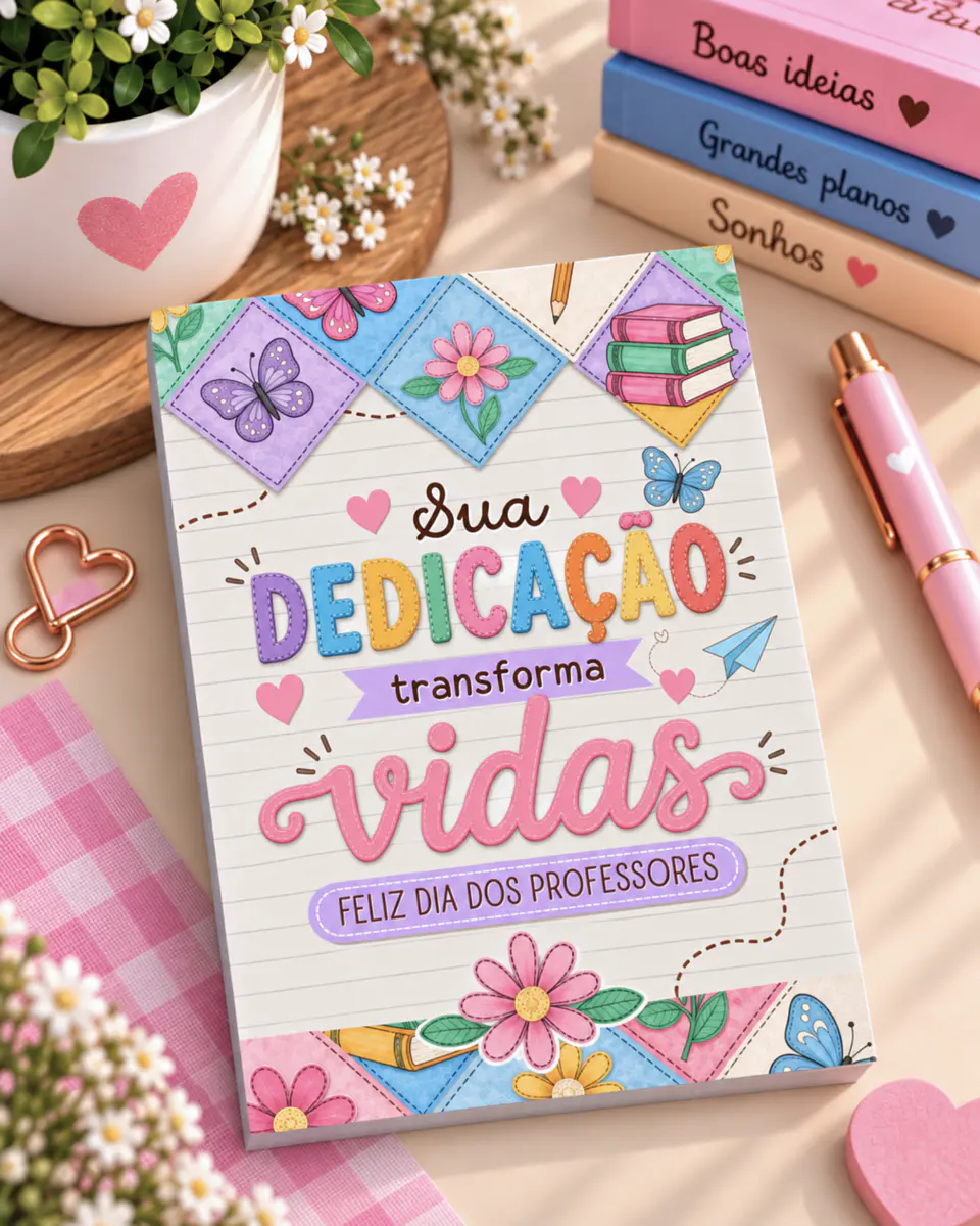 Bloquinhos Destacáveis Menininhas - Dia dos Professores 2026 8