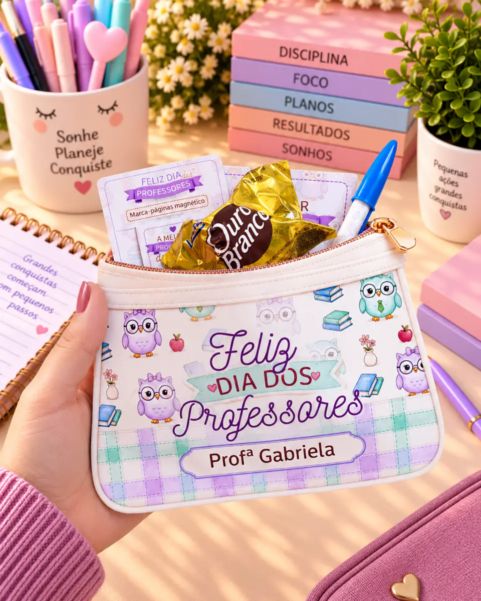 Estojo Envelope Corujinhas - Dia dos Professores 2026 5