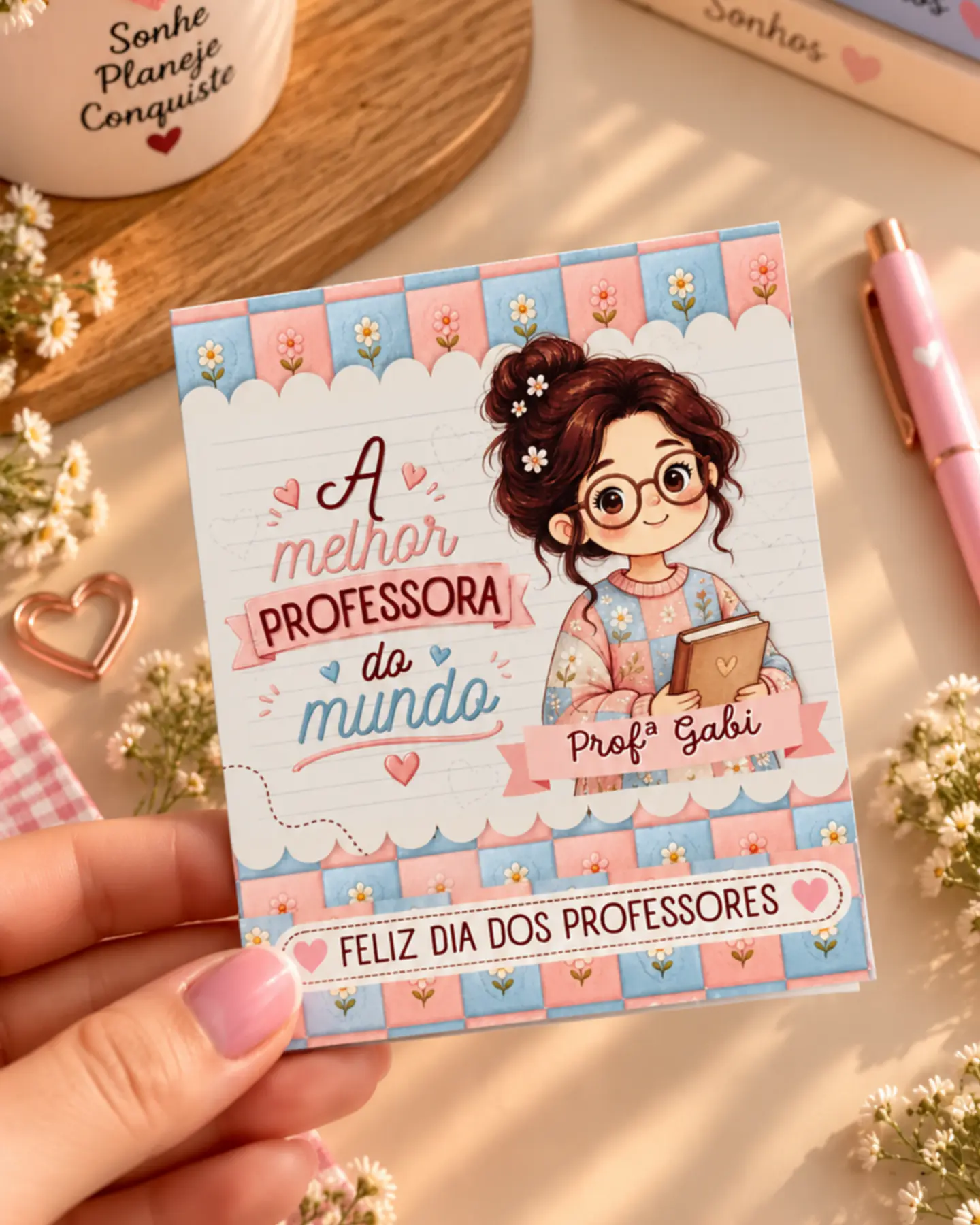 Porta Folhas Menininhas - Dia dos Professores 2026 1