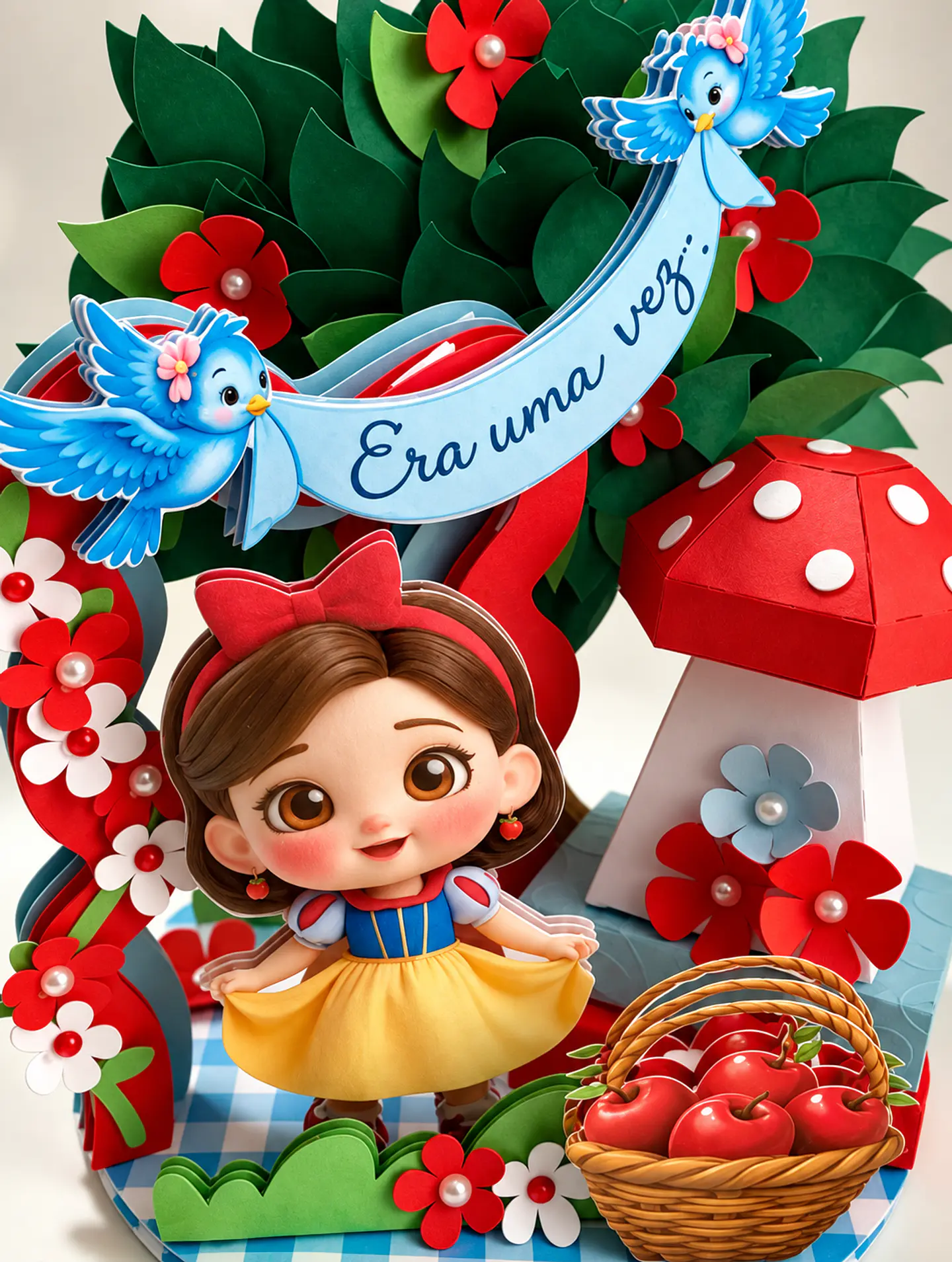 Topo de Bolo - Branca de Neve 1