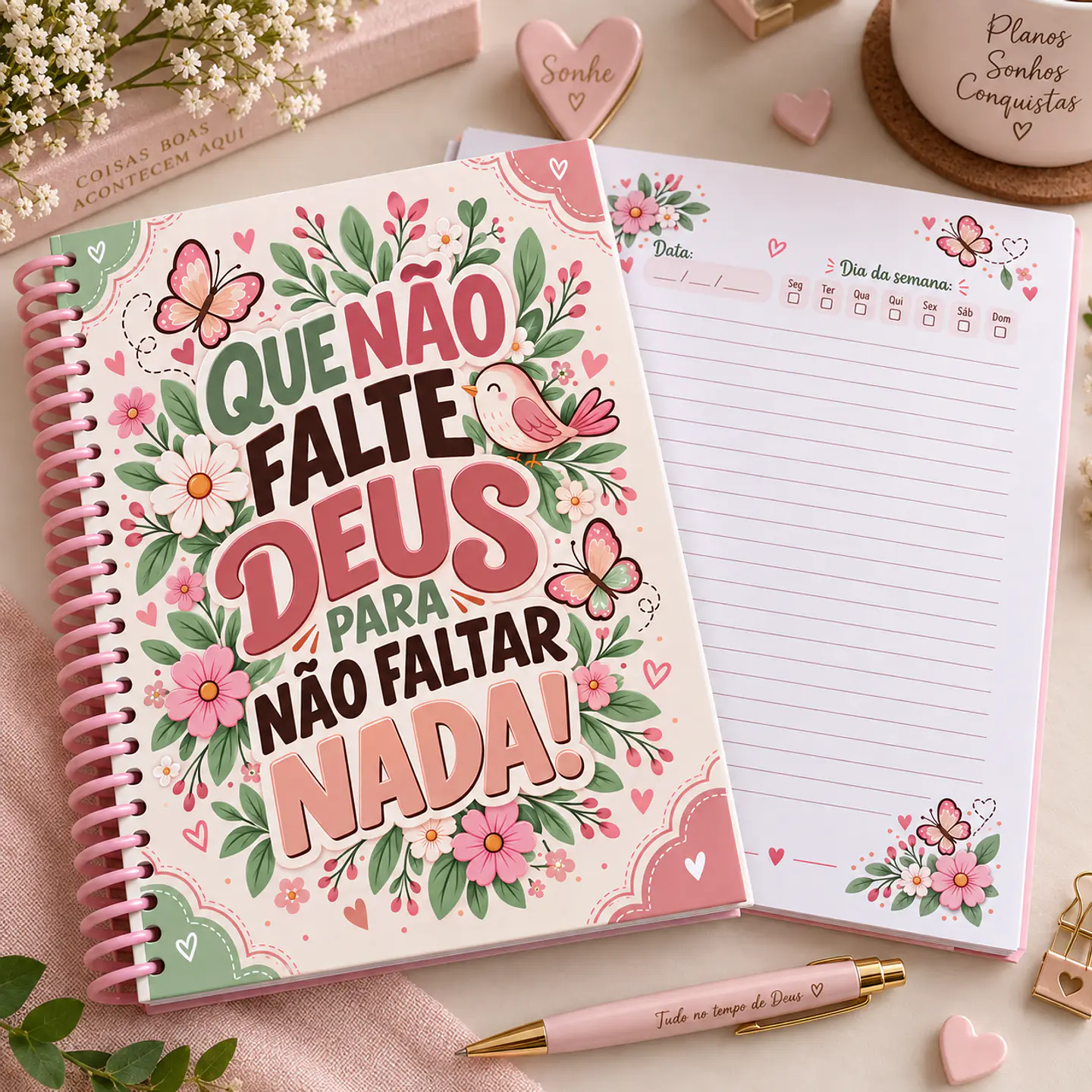 Coleção Que Não Falte Deus - Encadernação 1