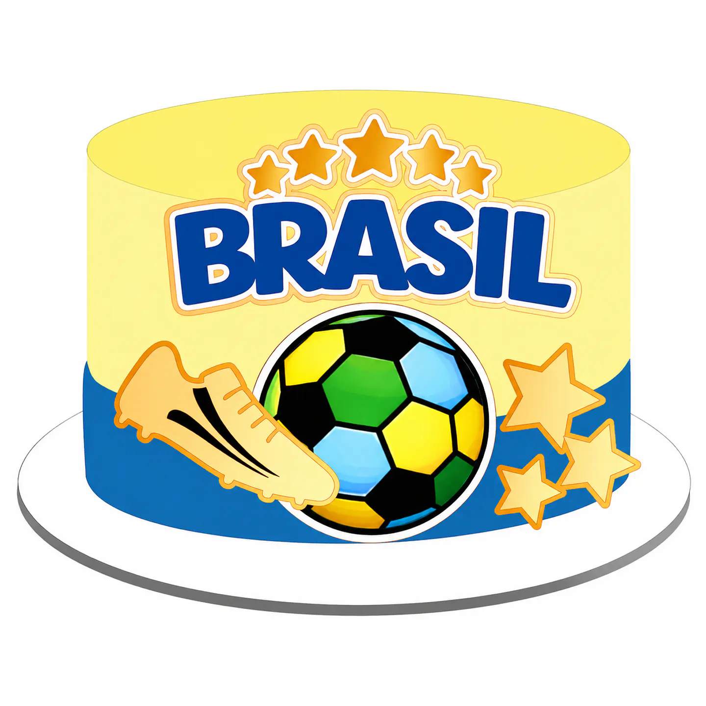 Topo de Bolo - Vai Brasil 1
