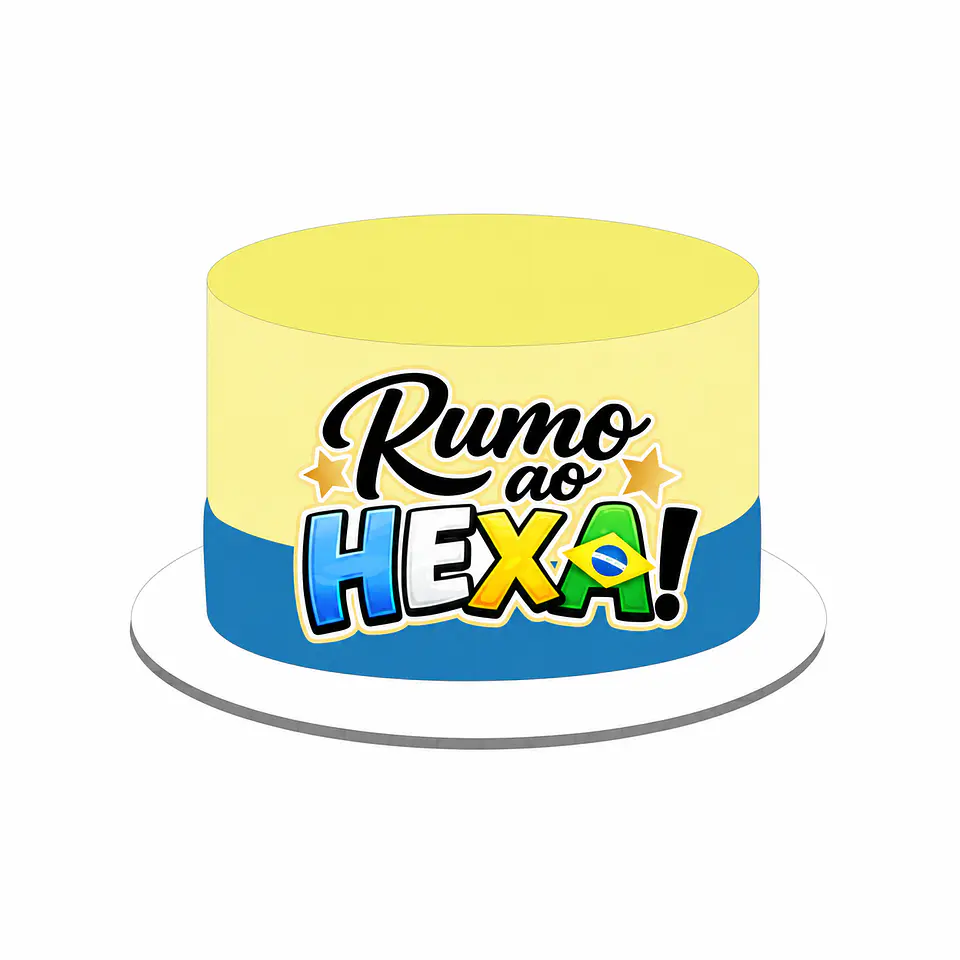 Topo de Bolo - Rumo ao Hexa 1
