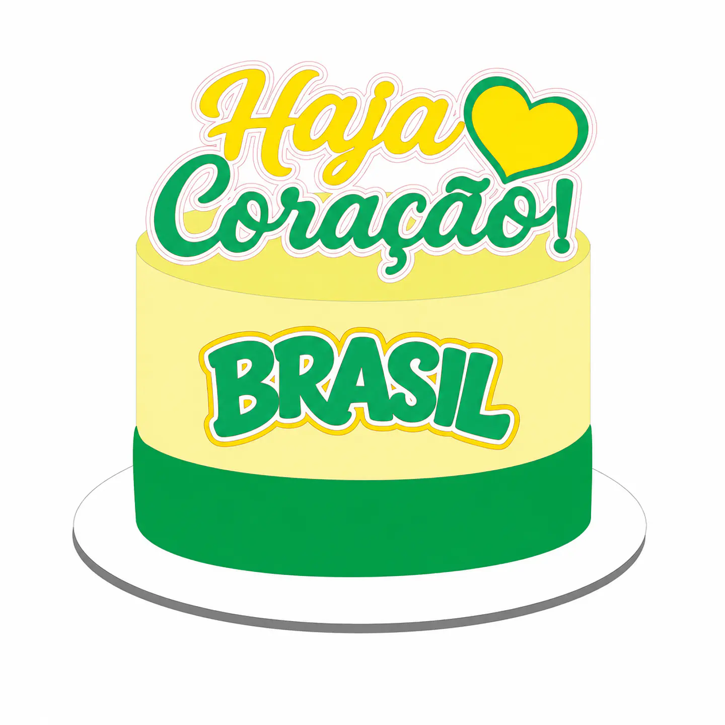 Topo de Bolo - Haja Coração 1