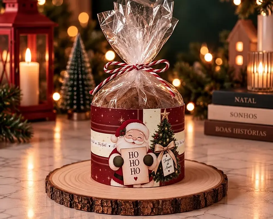 Cinta para Mini Panetone - Natal 2