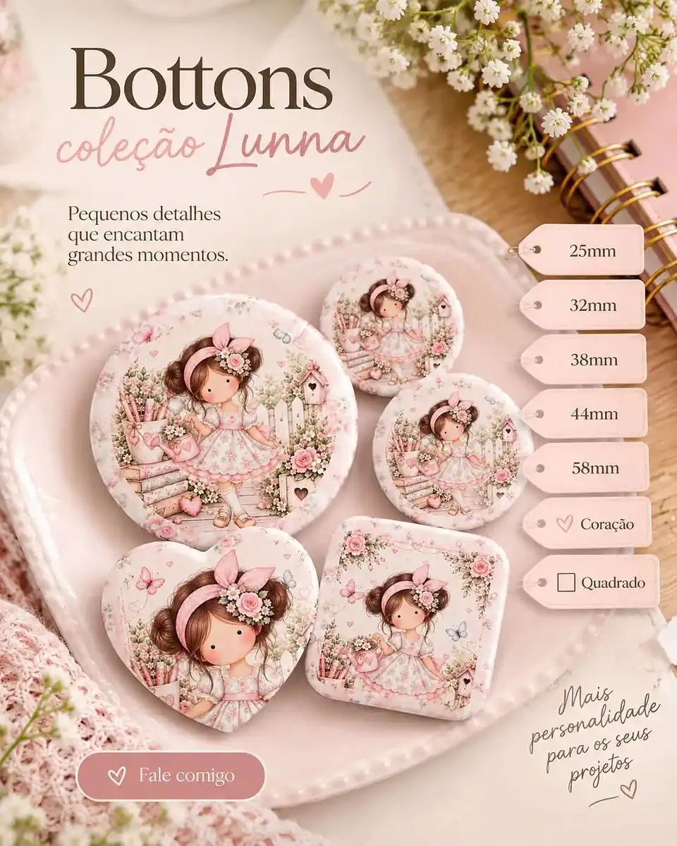 Bottons - Coleção Lunna 1