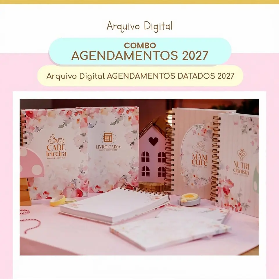 Combo Agendamentos 2027 - Encadernação 1