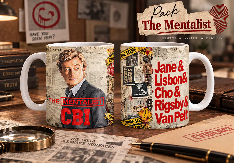 Pack The Mentalist - Canecas 8