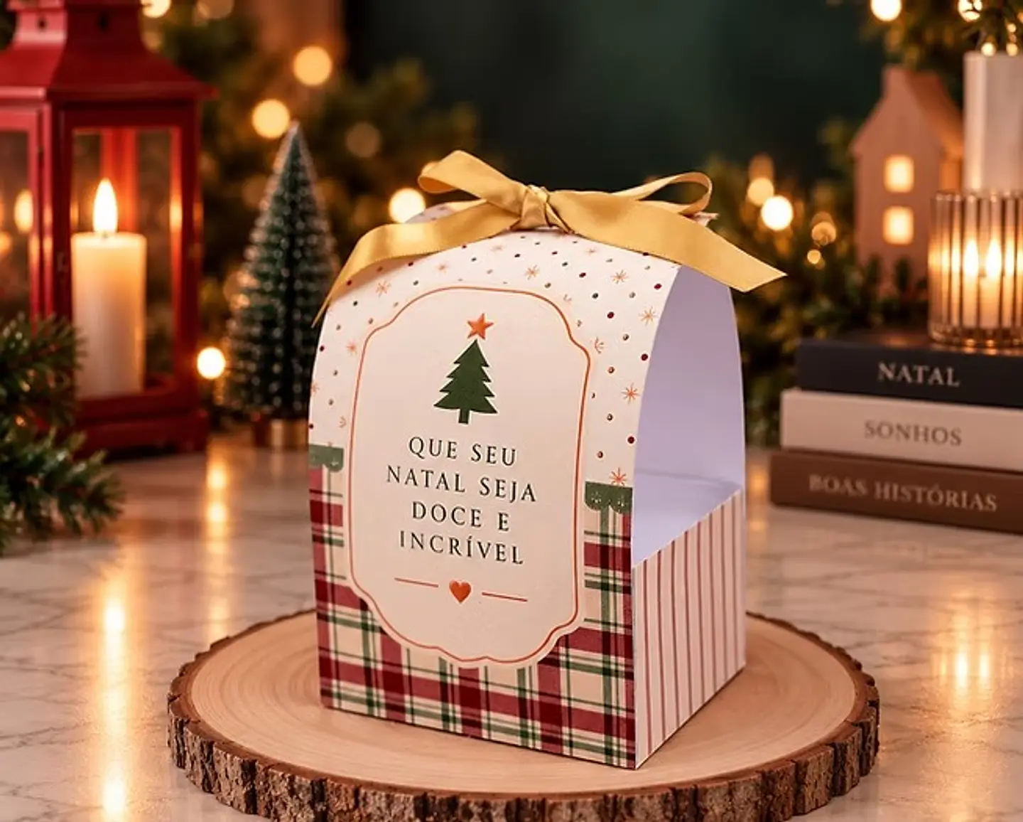 Porta Mini Panetone - Natal 3