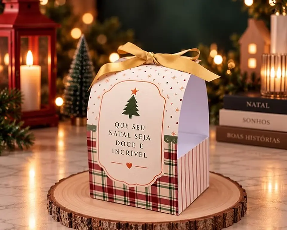 Porta Mini Panetone - Natal 3