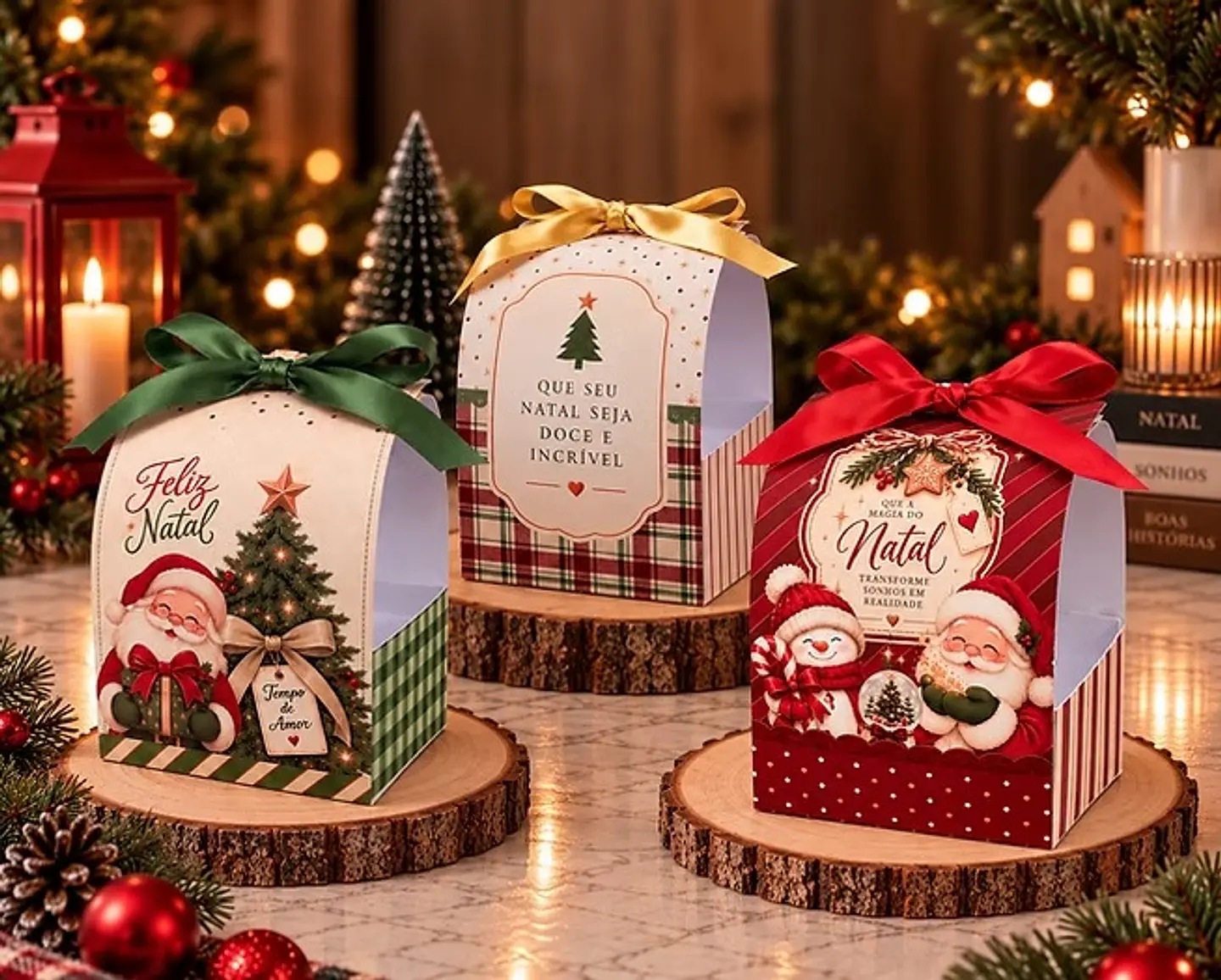 Porta Mini Panetone - Natal 1