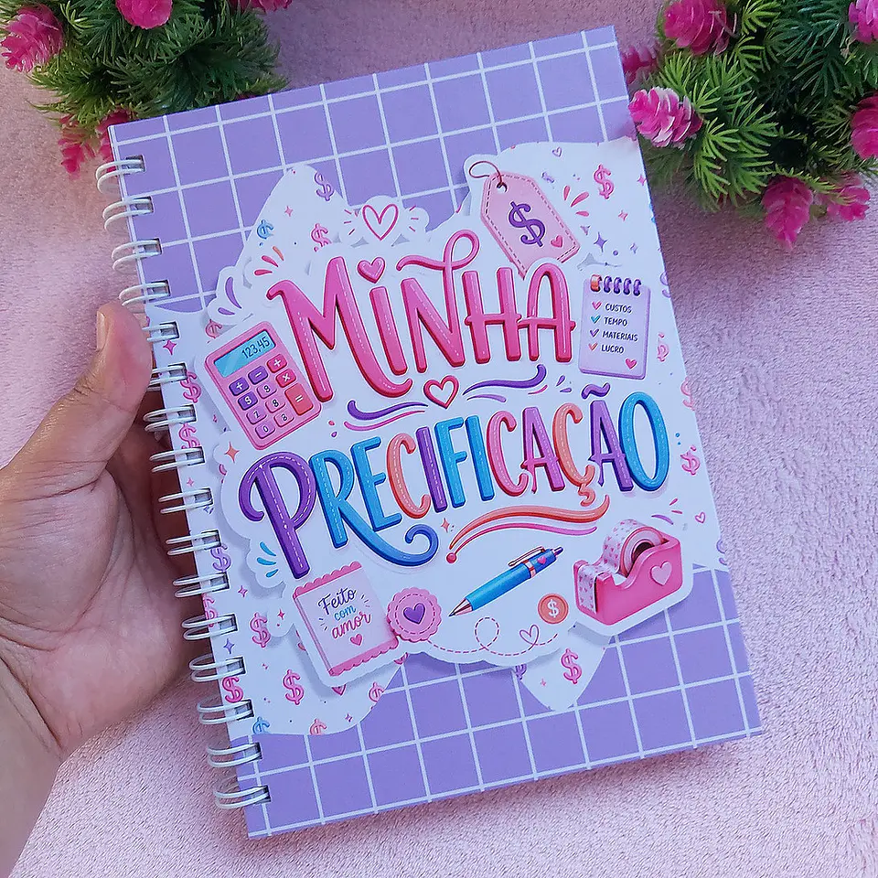 Caderno Minha Precificação - Encadernação 1