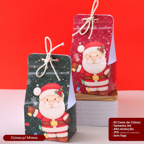 Caixas para Mimos - Natal