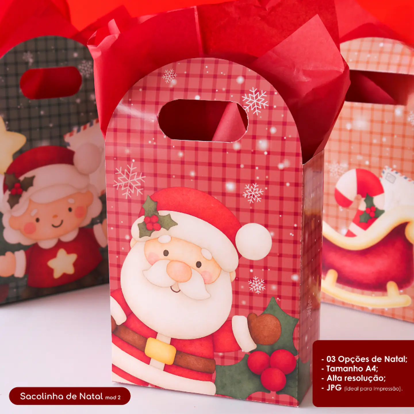Sacolinha com Alça - Natal 2