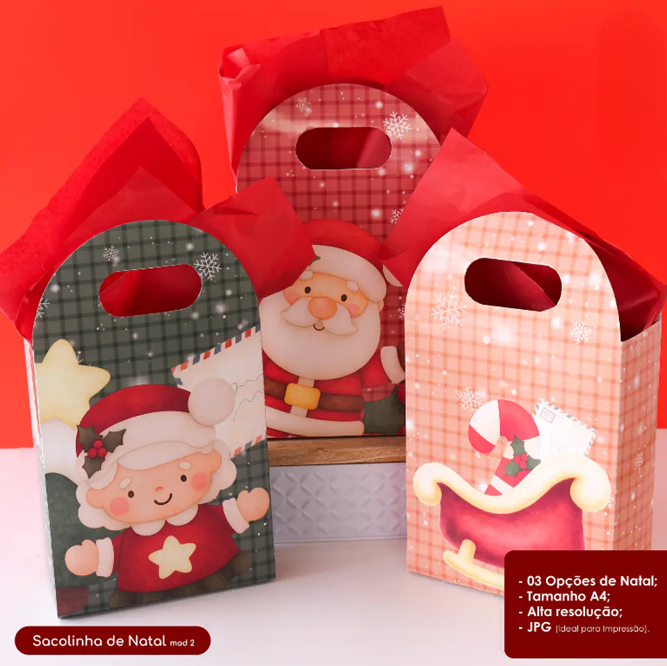 Sacolinha com Alça - Natal 1
