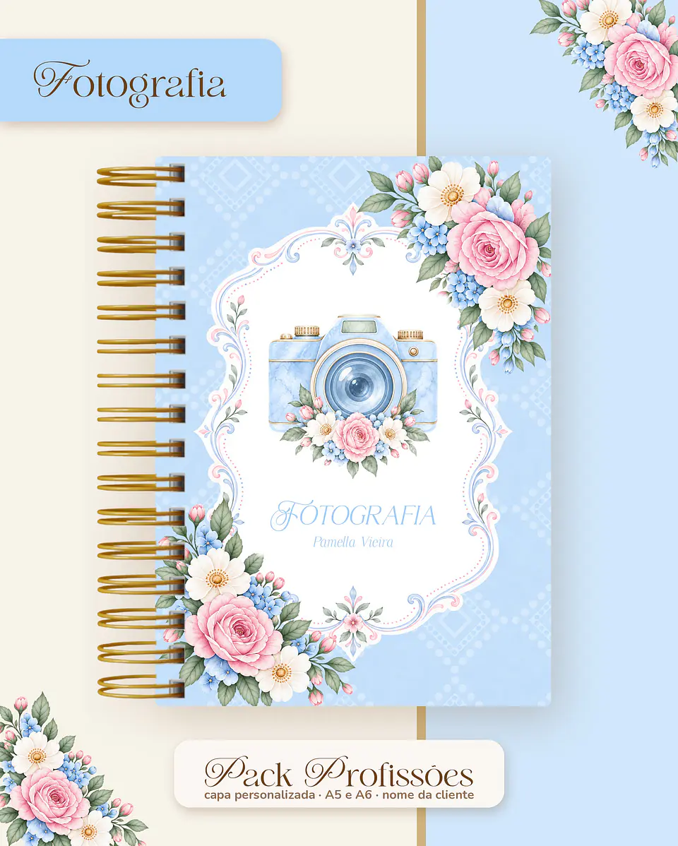 Pack Profissões 2027 - Floral Azul 23