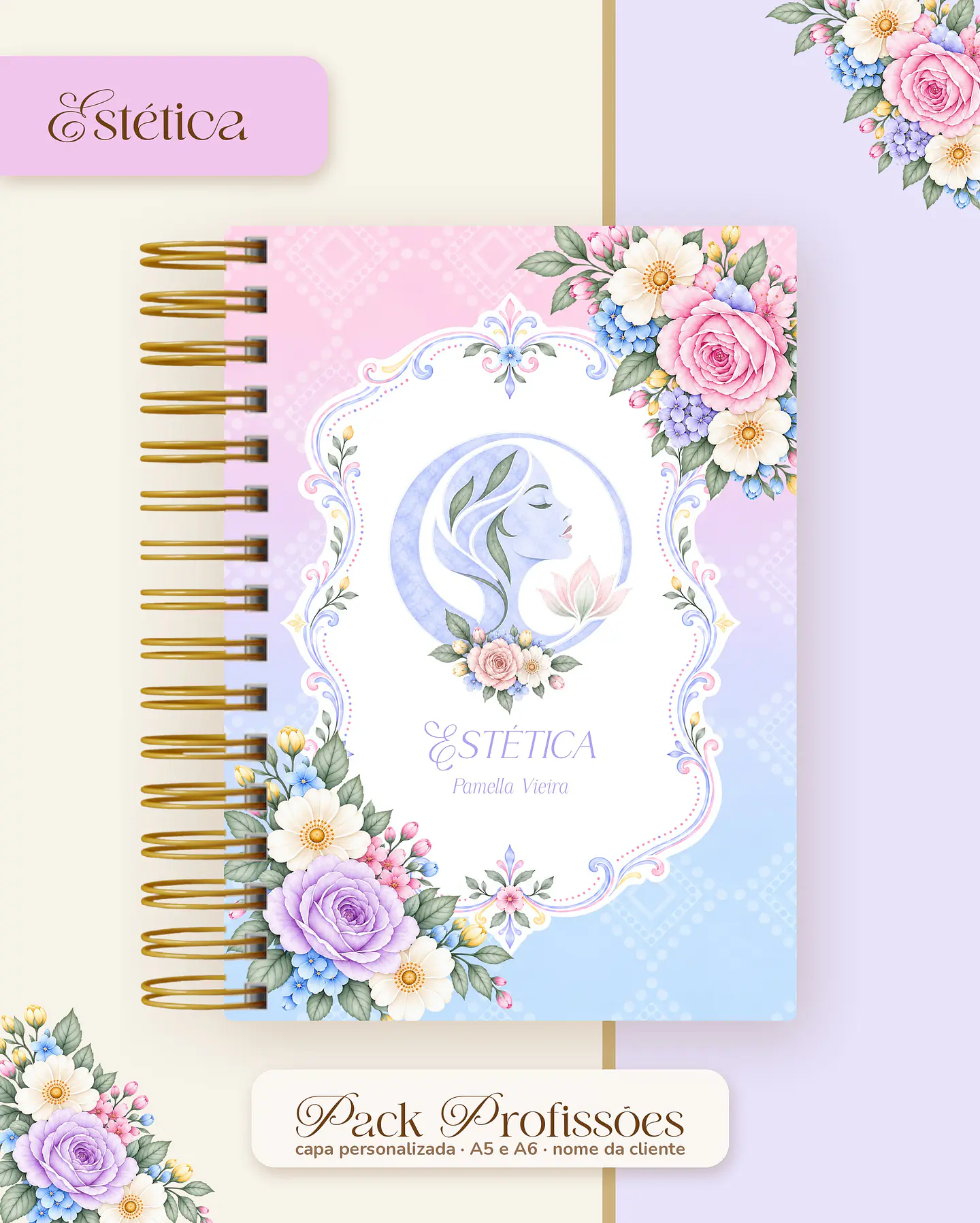 Pack Profissões 2027 - Floral Colorido 10