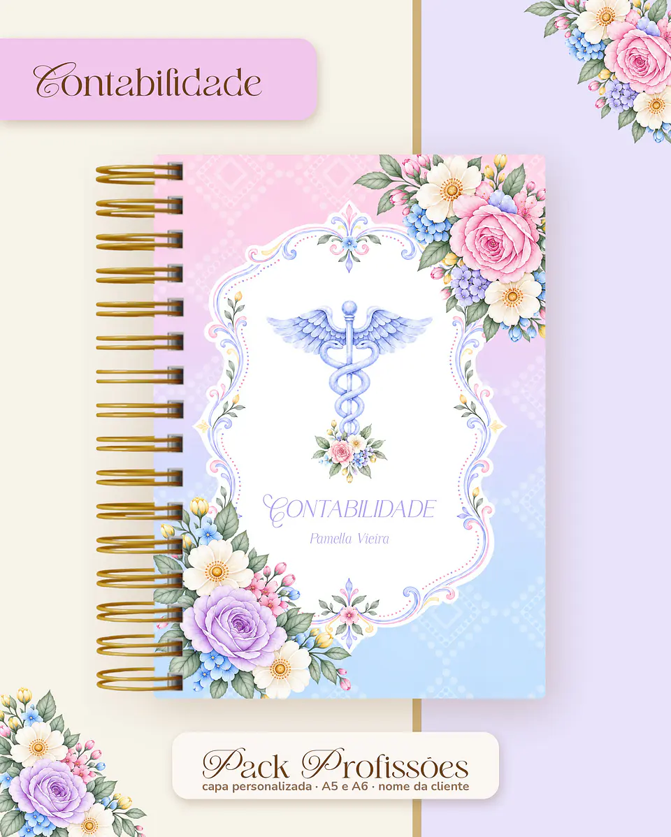 Pack Profissões 2027 - Floral Colorido 12