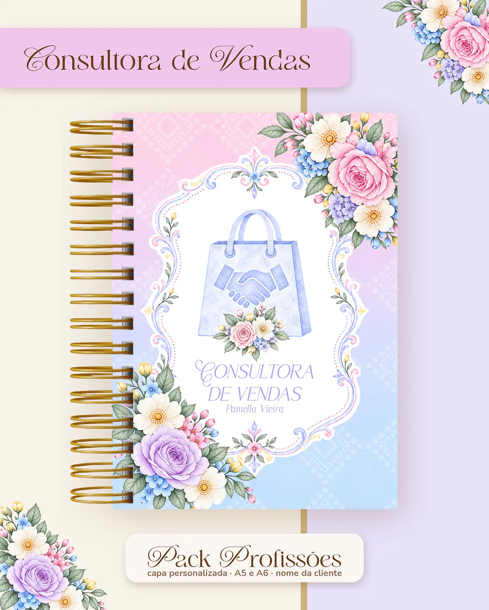 Pack Profissões 2027 - Floral Colorido 15