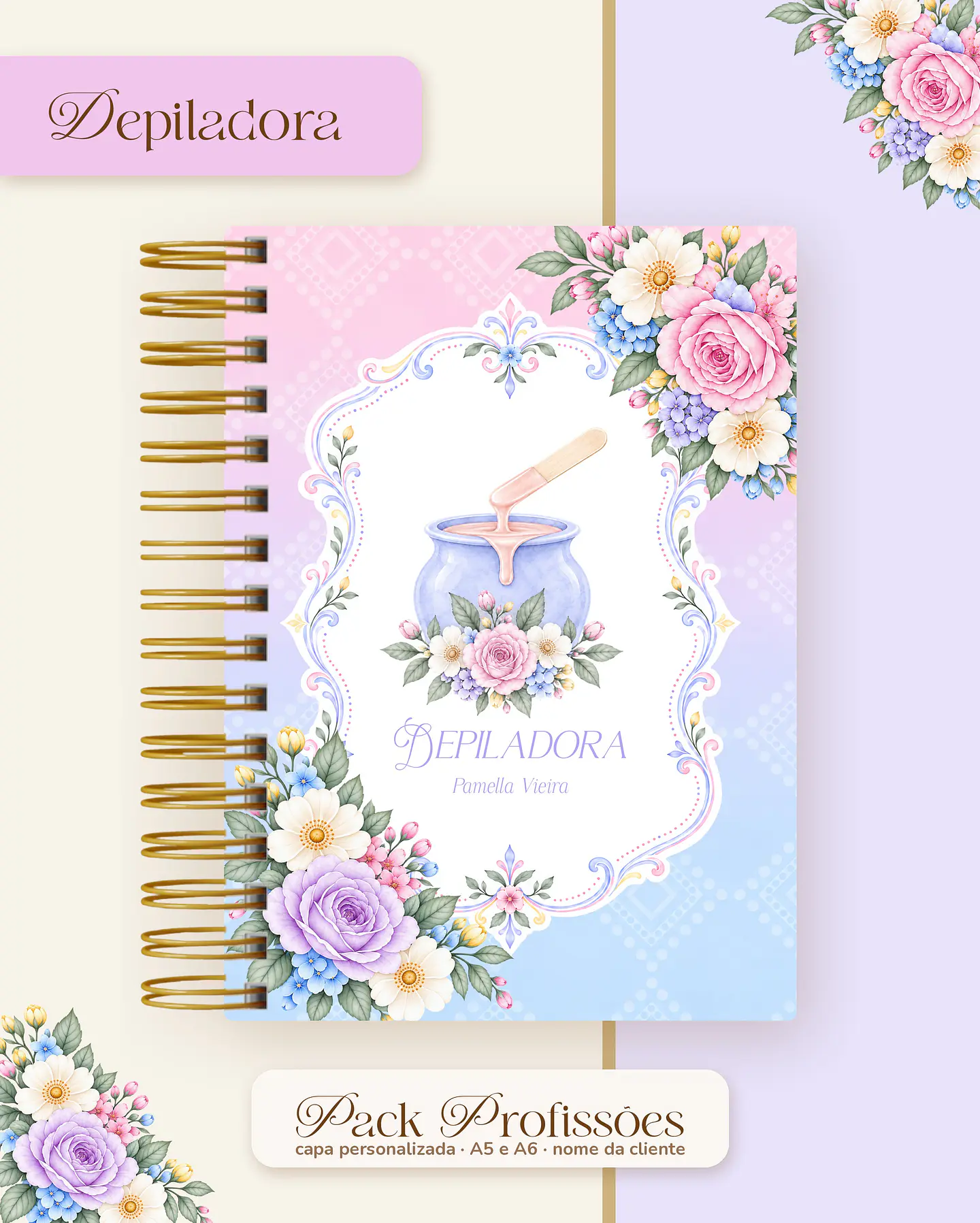 Pack Profissões 2027 - Floral Colorido 16