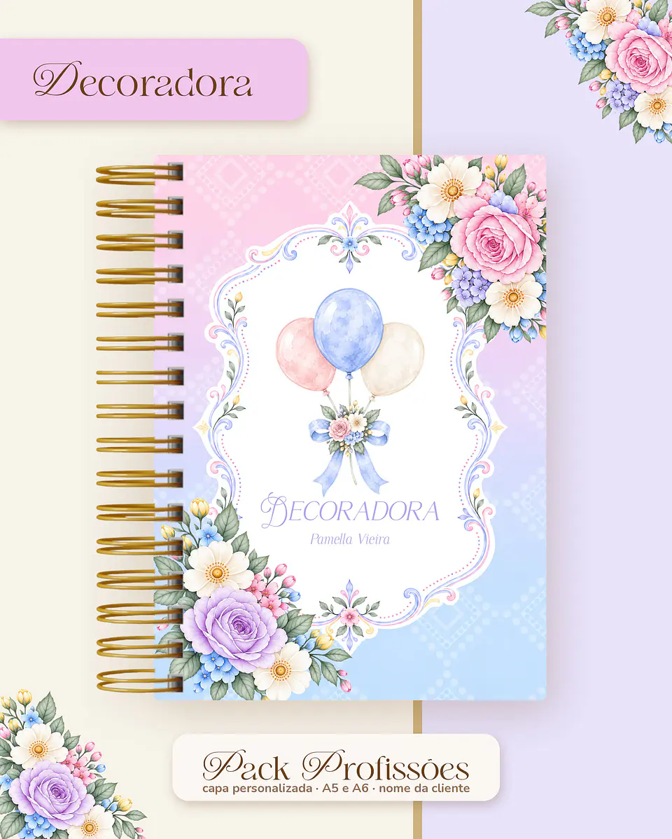 Pack Profissões 2027 - Floral Colorido 17