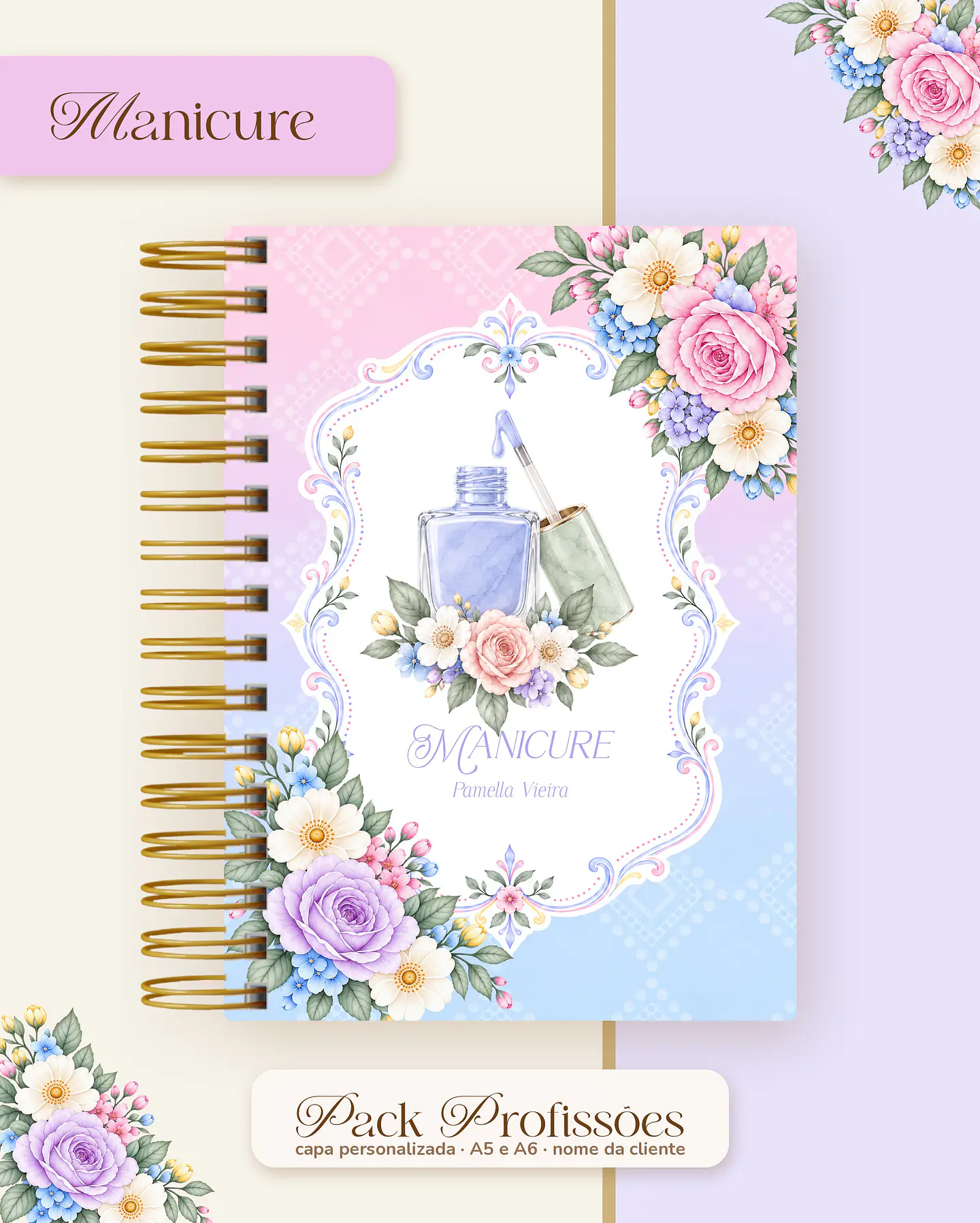 Pack Profissões 2027 - Floral Colorido 25