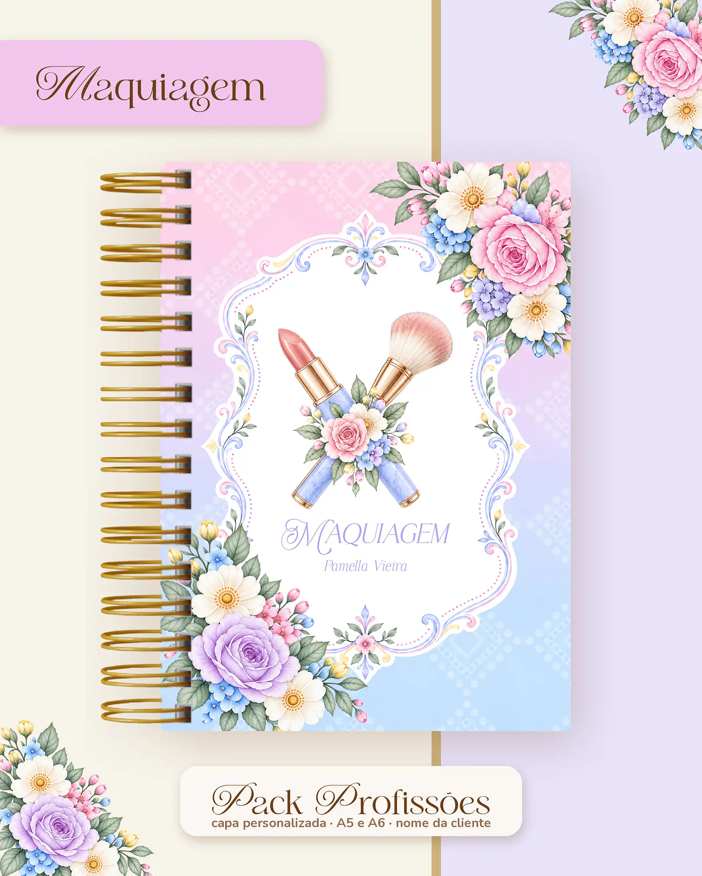 Pack Profissões 2027 - Floral Colorido 28
