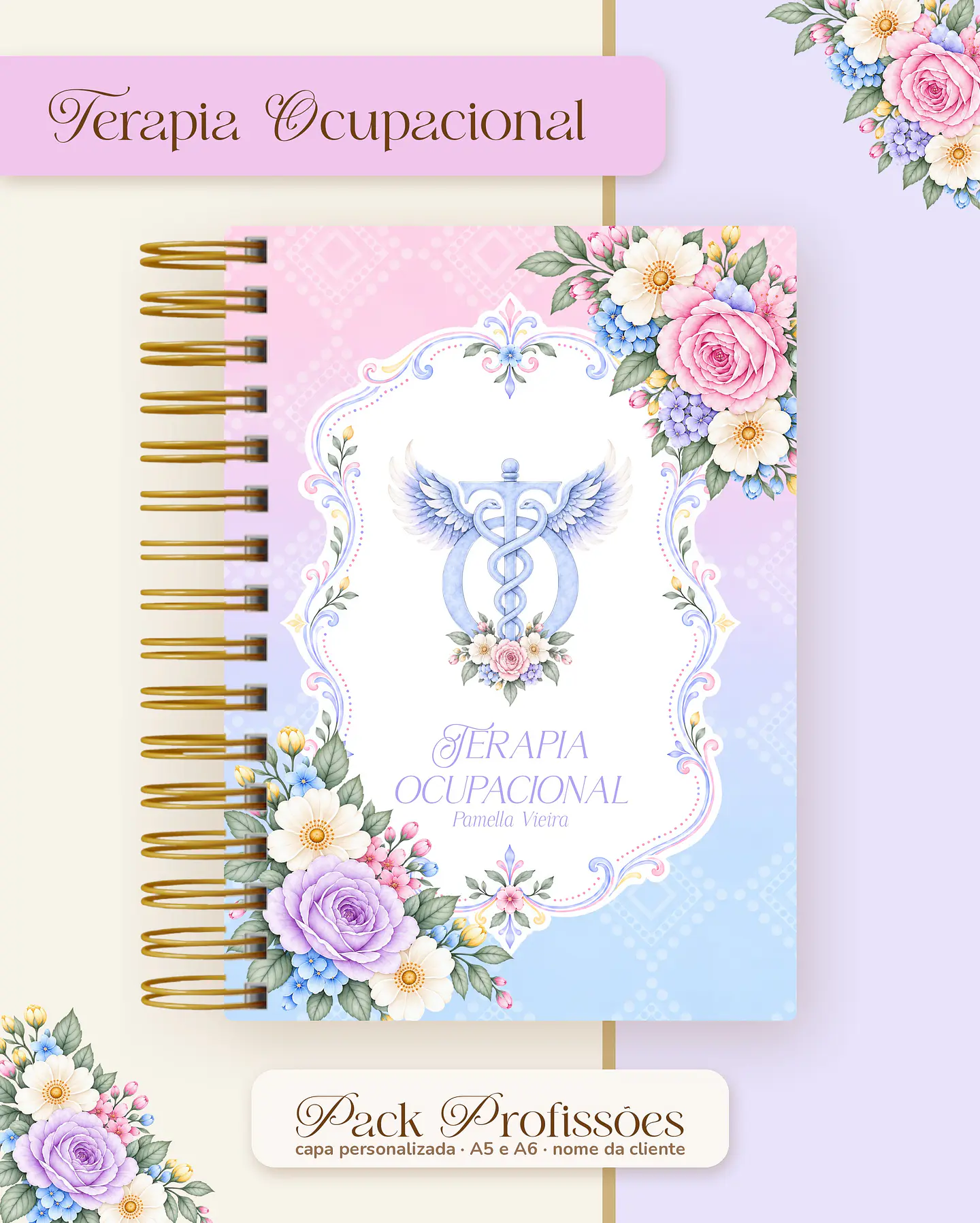 Pack Profissões 2027 - Floral Colorido 31