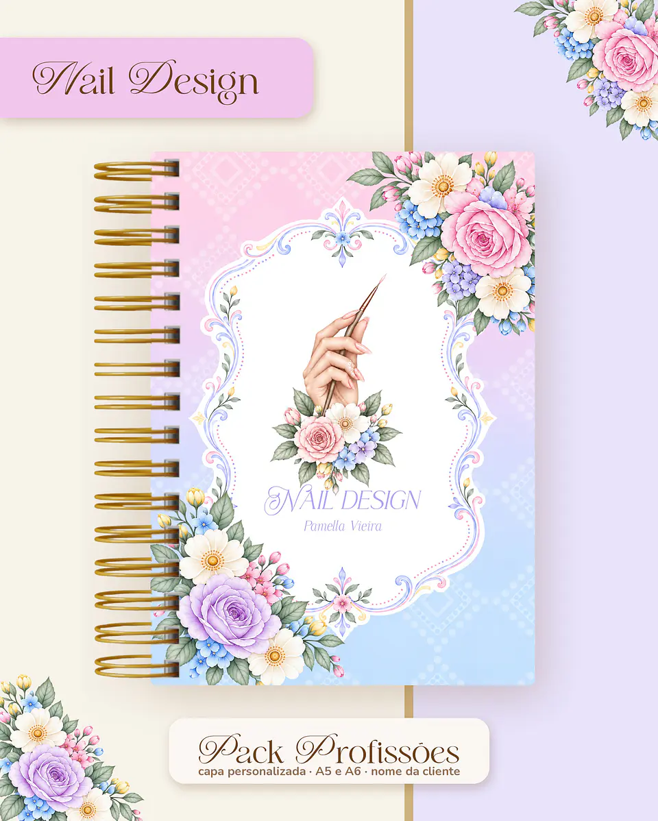 Pack Profissões 2027 - Floral Colorido 33