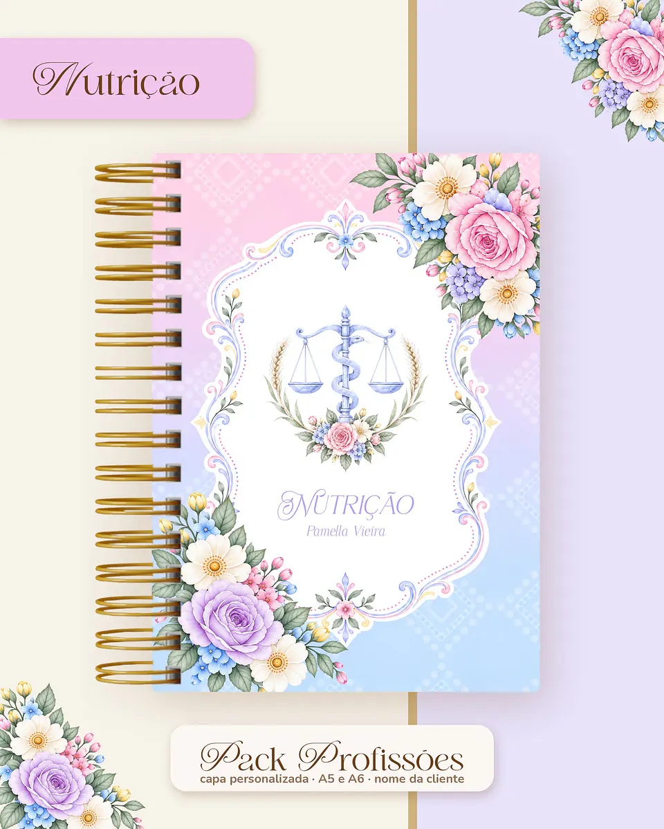 Pack Profissões 2027 - Floral Colorido 34
