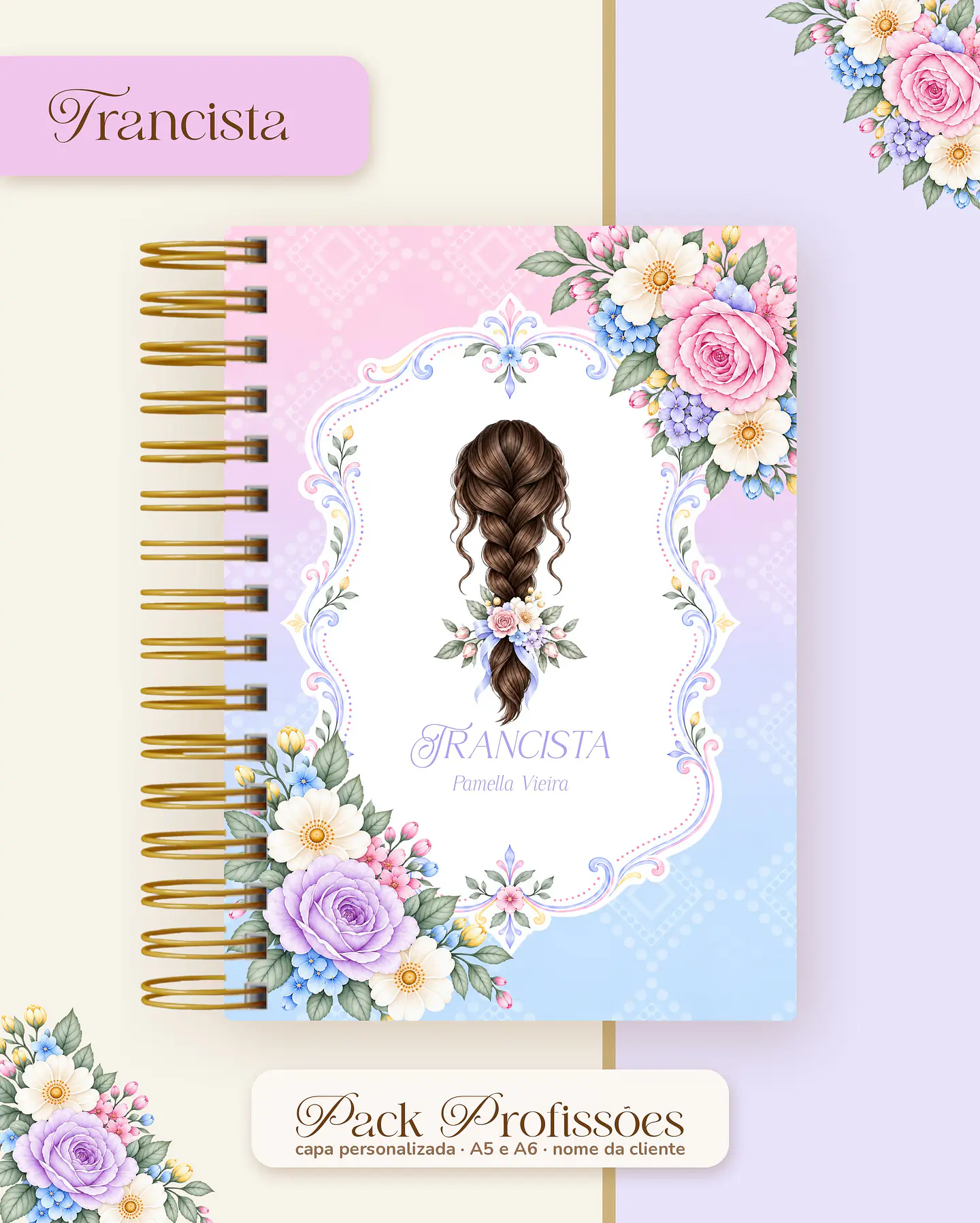 Pack Profissões 2027 - Floral Colorido 38