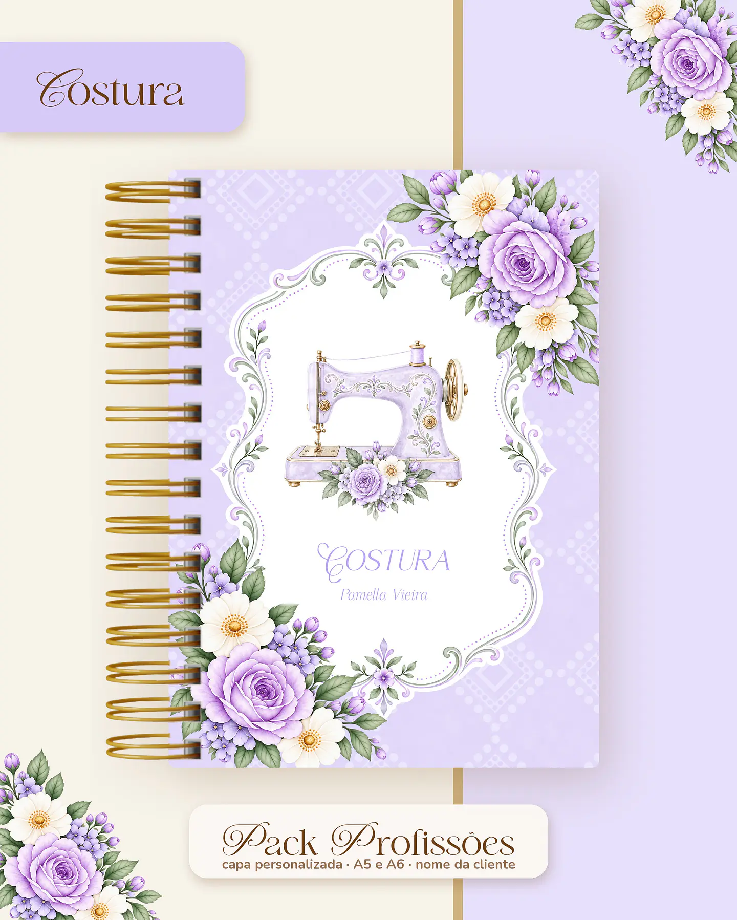 Pack Profissões 2027 - Floral Lilás 6