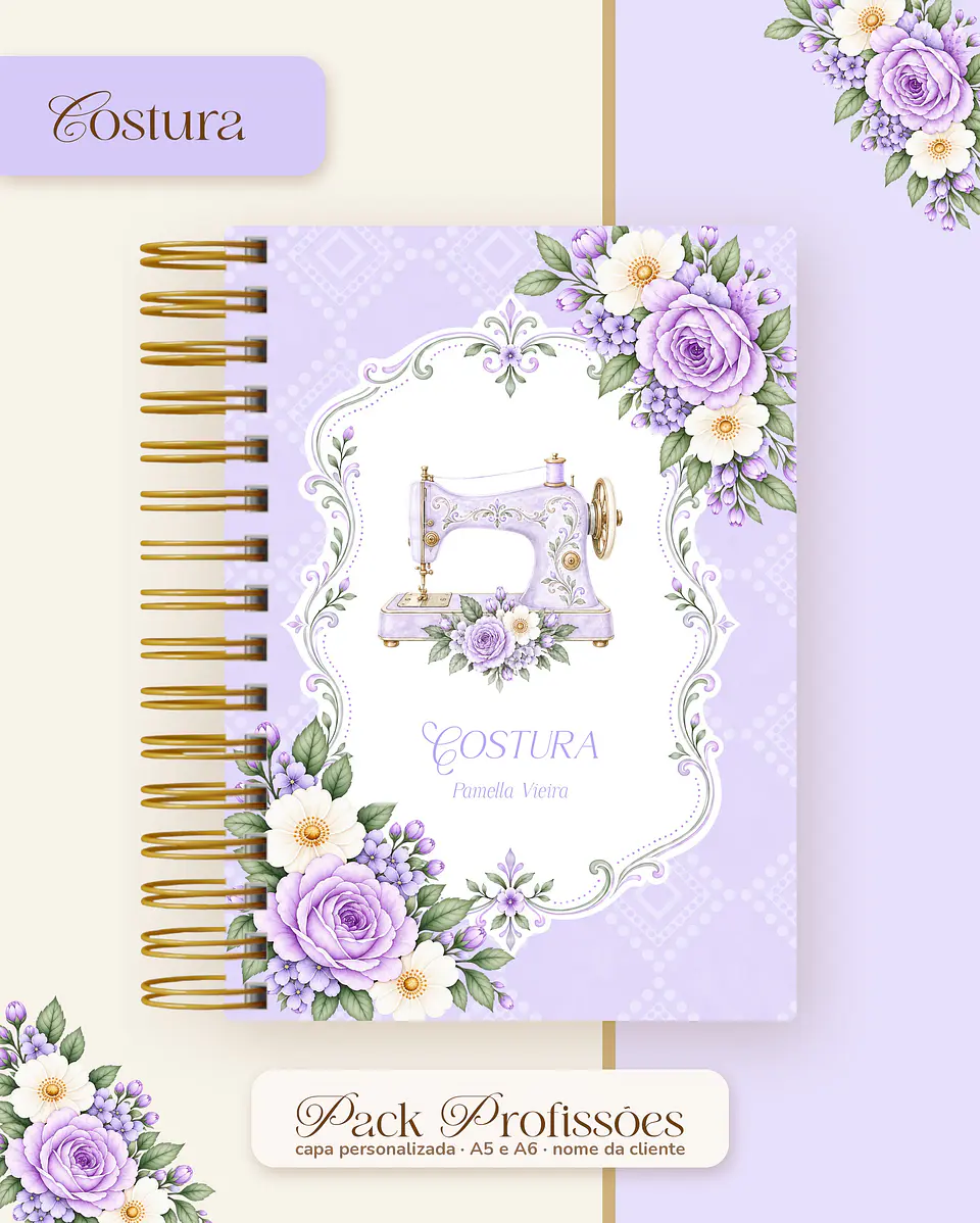 Pack Profissões 2027 - Floral Lilás 6