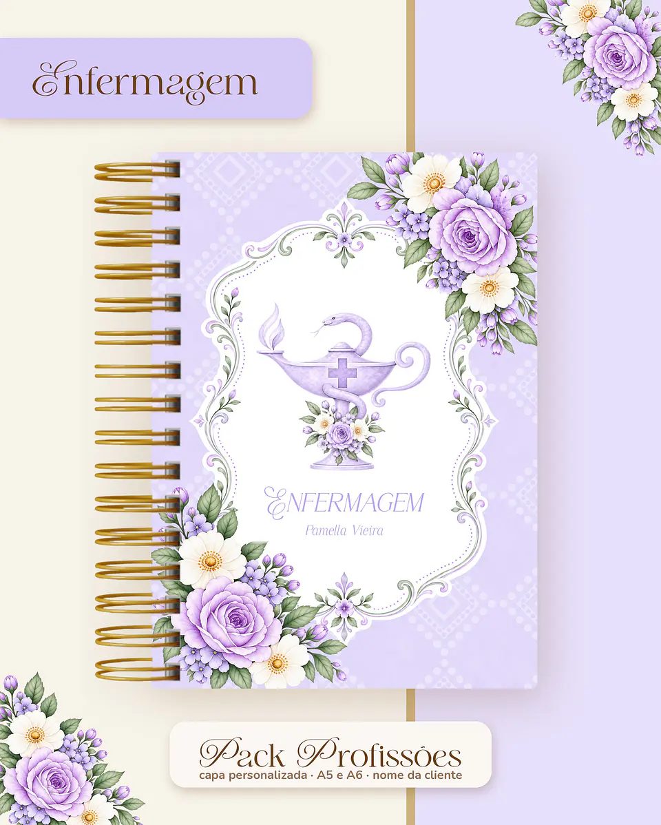 Pack Profissões 2027 - Floral Lilás 16