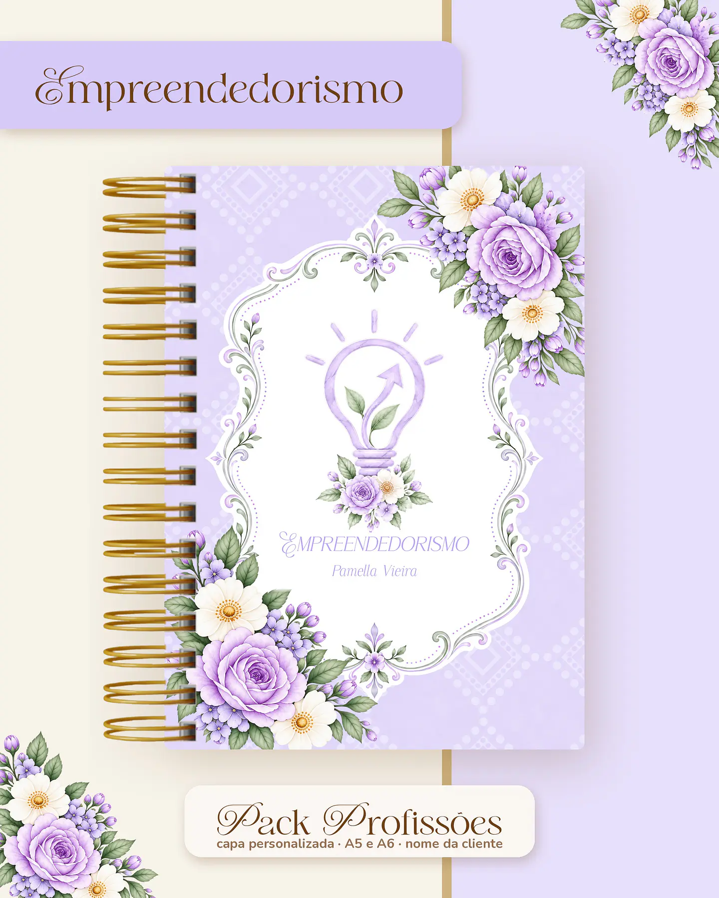 Pack Profissões 2027 - Floral Lilás 19