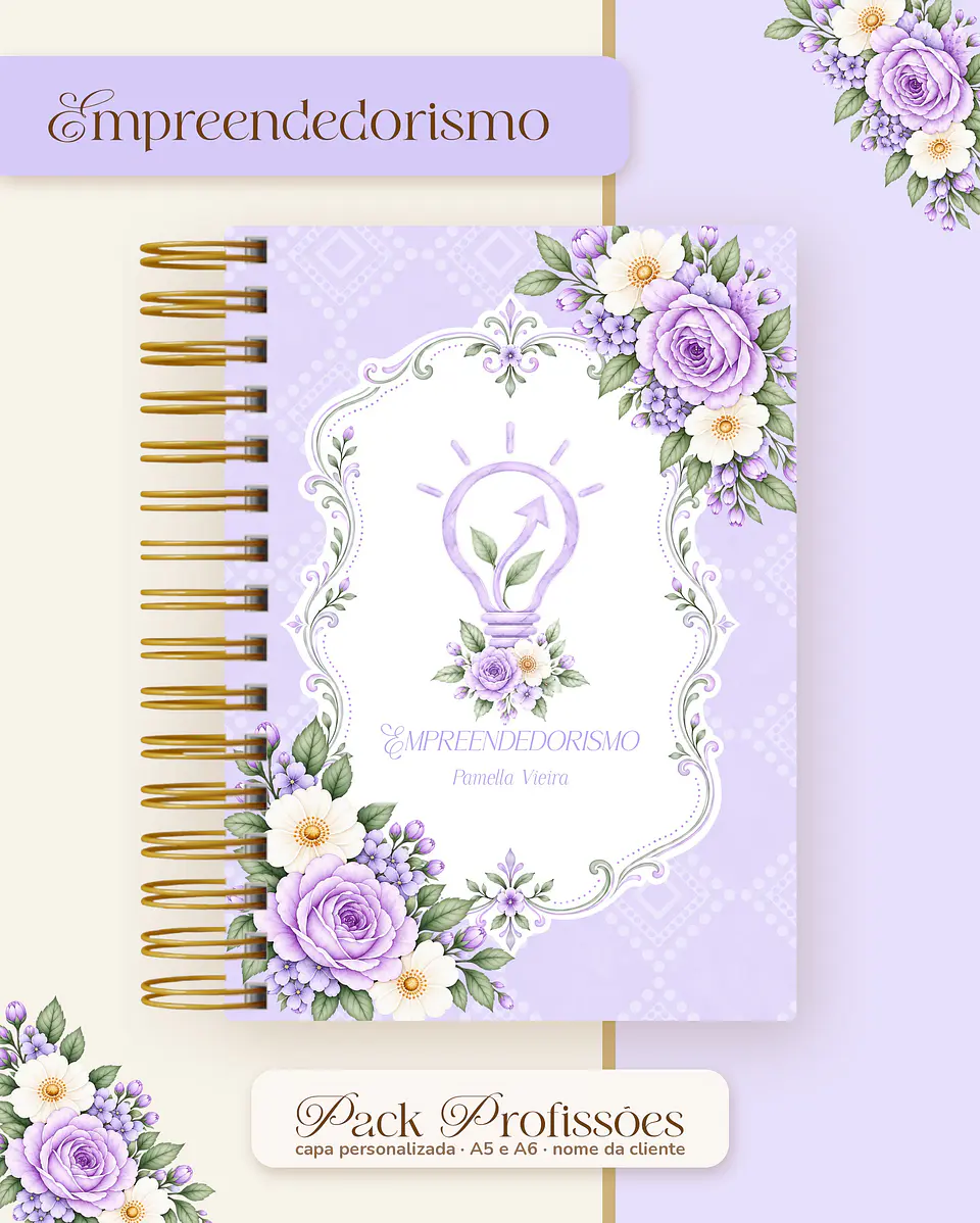 Pack Profissões 2027 - Floral Lilás 19
