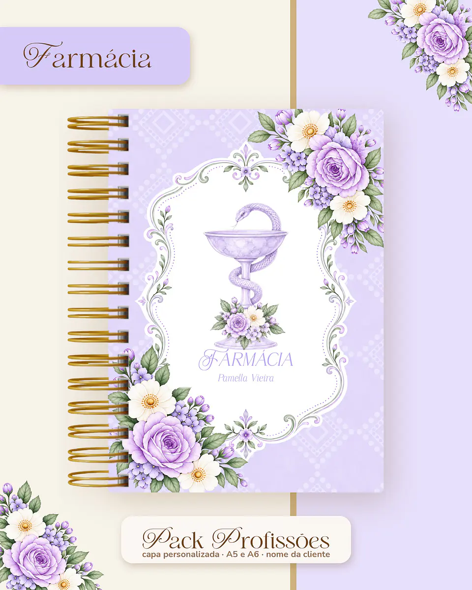 Pack Profissões 2027 - Floral Lilás 22