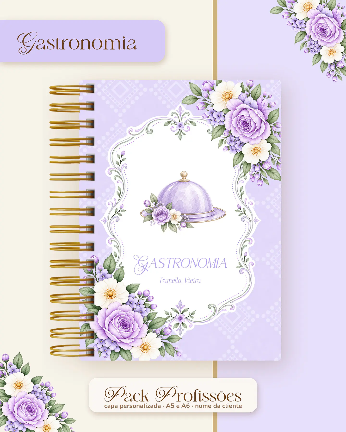 Pack Profissões 2027 - Floral Lilás 24