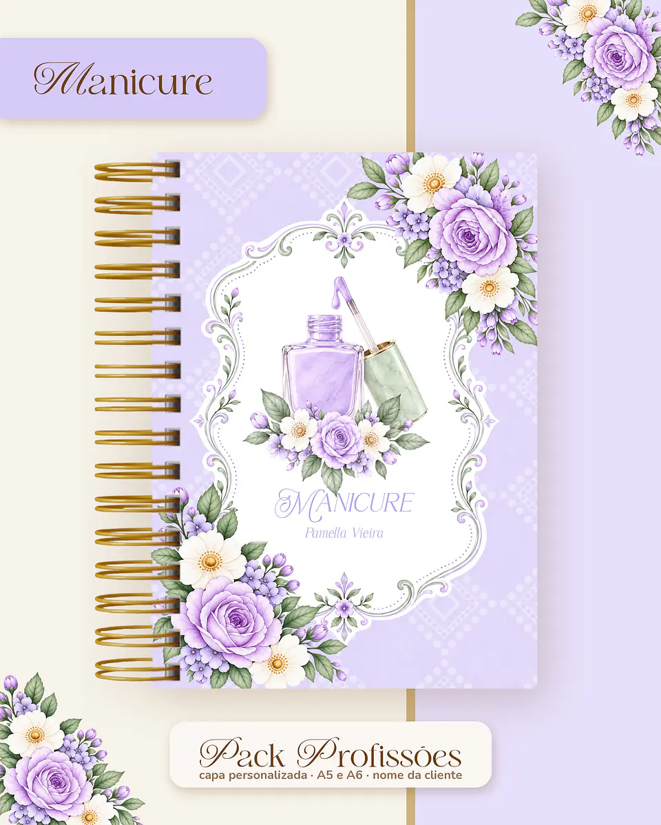 Pack Profissões 2027 - Floral Lilás 25