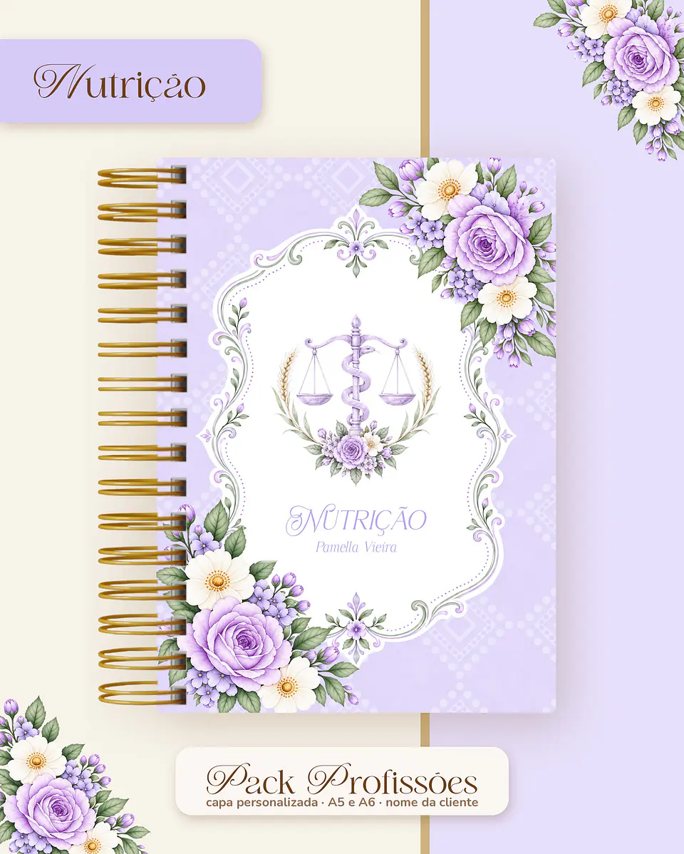 Pack Profissões 2027 - Floral Lilás 30