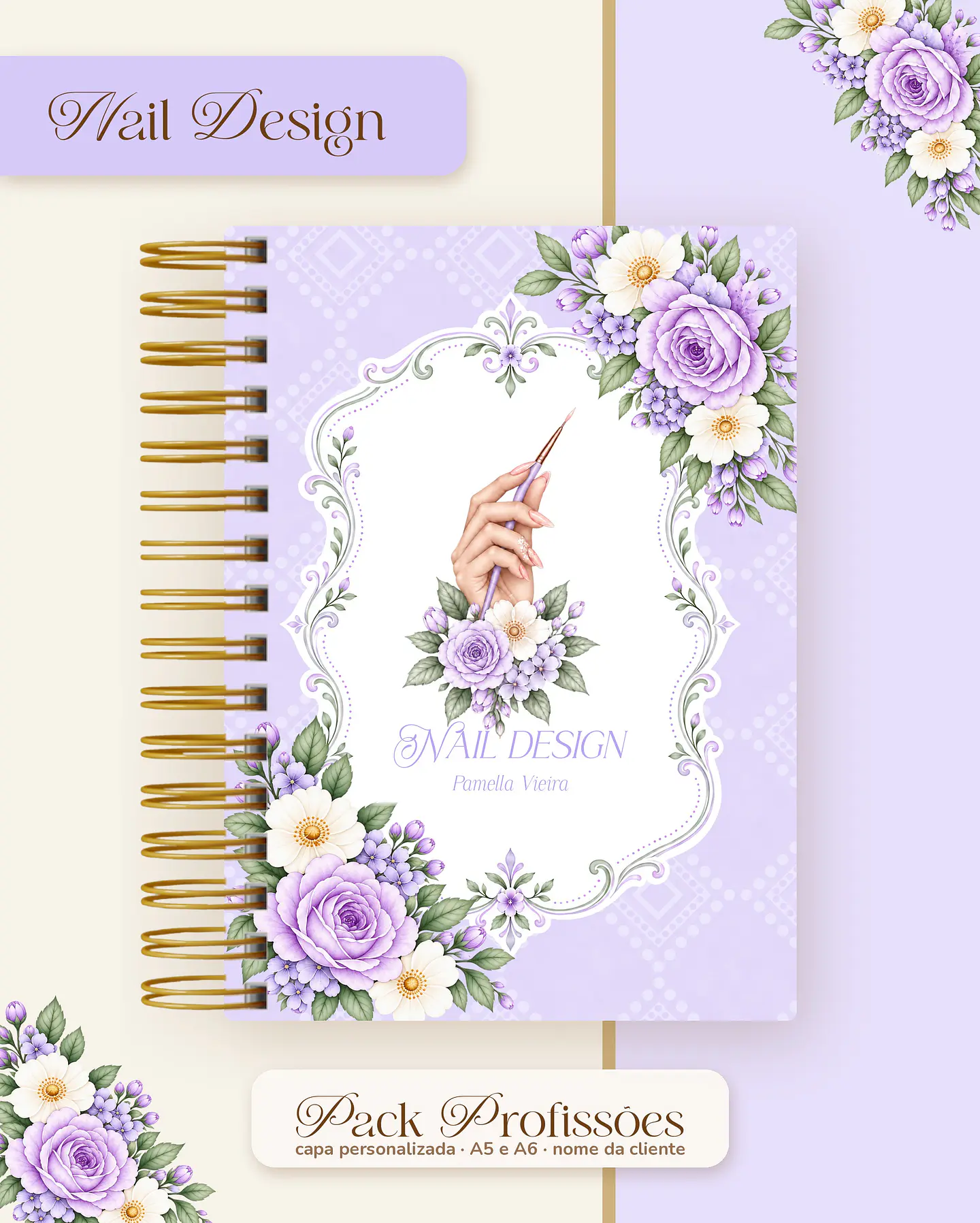 Pack Profissões 2027 - Floral Lilás 31
