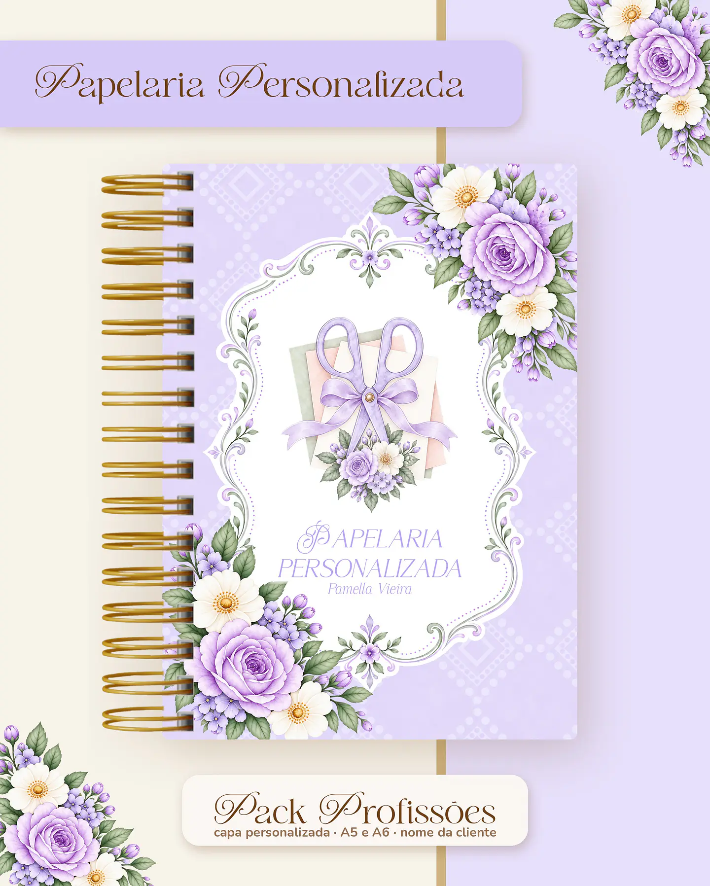 Pack Profissões 2027 - Floral Lilás 34