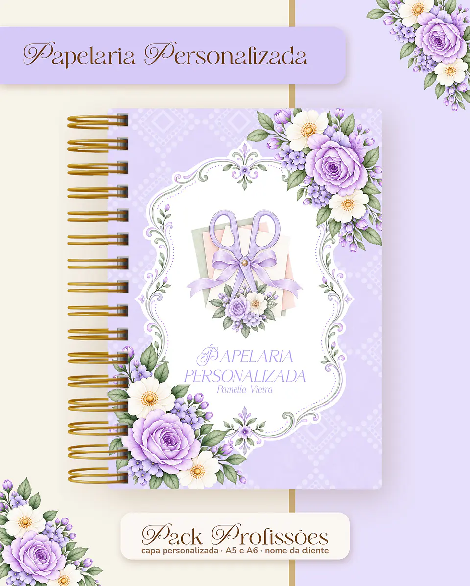 Pack Profissões 2027 - Floral Lilás 34