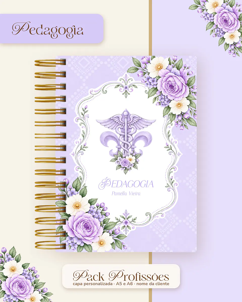 Pack Profissões 2027 - Floral Lilás 36