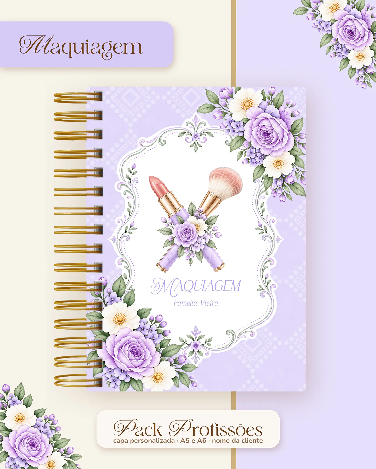 Pack Profissões 2027 - Floral Lilás 38