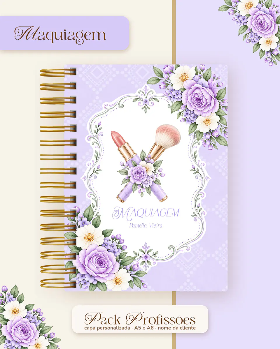 Pack Profissões 2027 - Floral Lilás 38