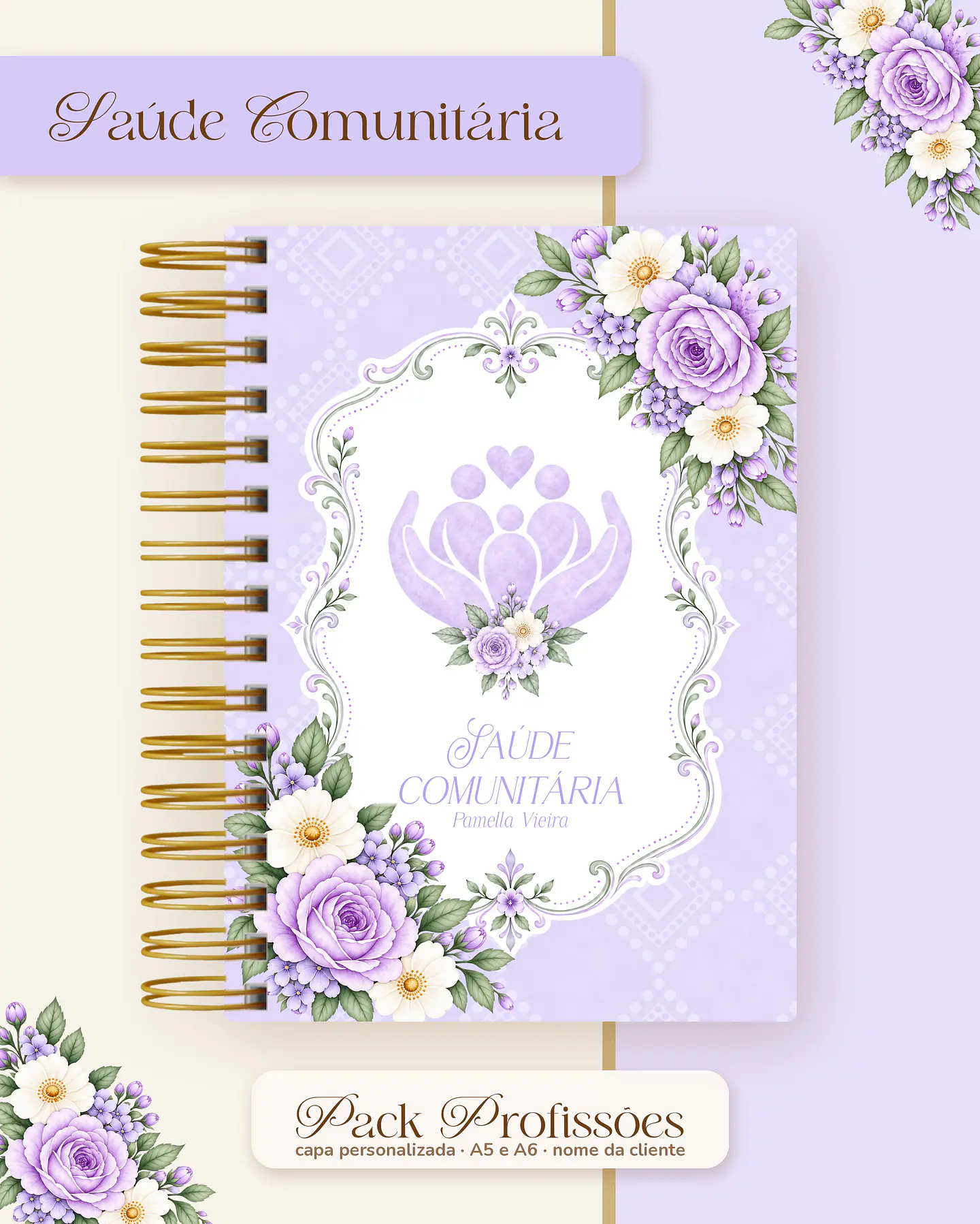 Pack Profissões 2027 - Floral Lilás 41