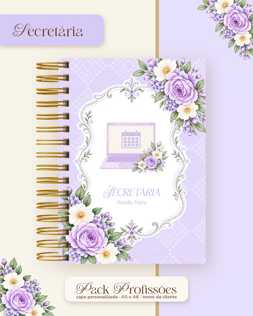 Pack Profissões 2027 - Floral Lilás 44