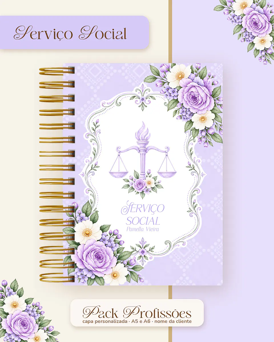 Pack Profissões 2027 - Floral Lilás 46